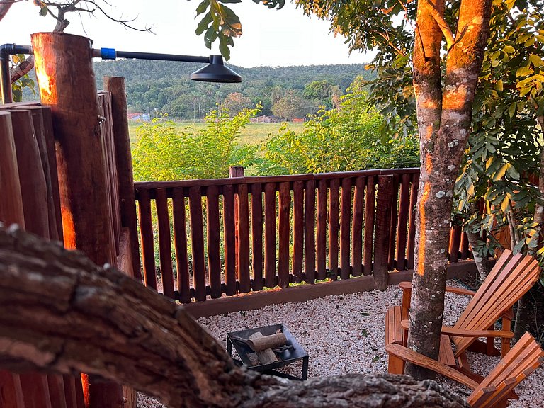 Chalé Ágata | Ofurô, Fogueira e Natureza em Pirenópolis