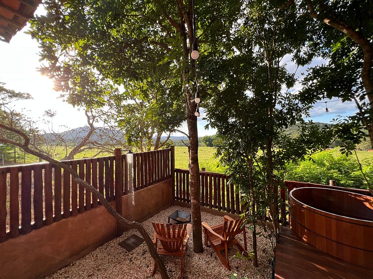 Chalé Ágata | Ofurô, Fogueira e Natureza em Pirenópolis