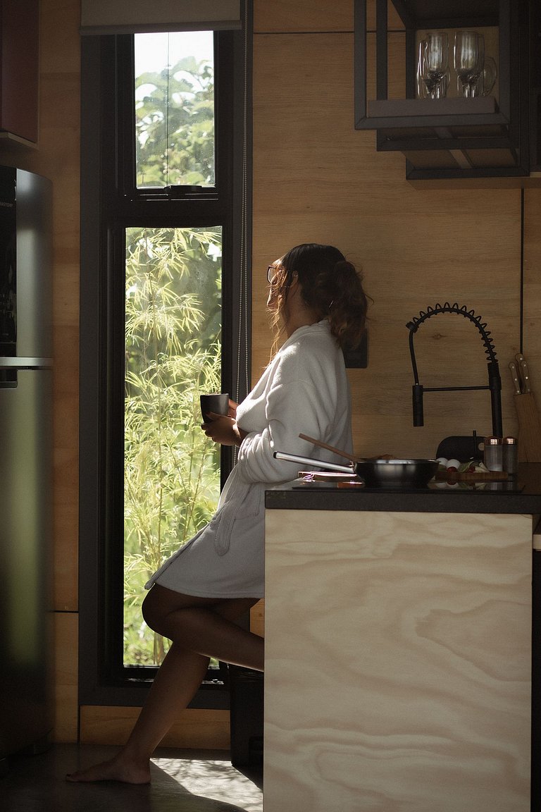 Summer Glass Home: cabana de vidro com ofurô em Pirenópolis