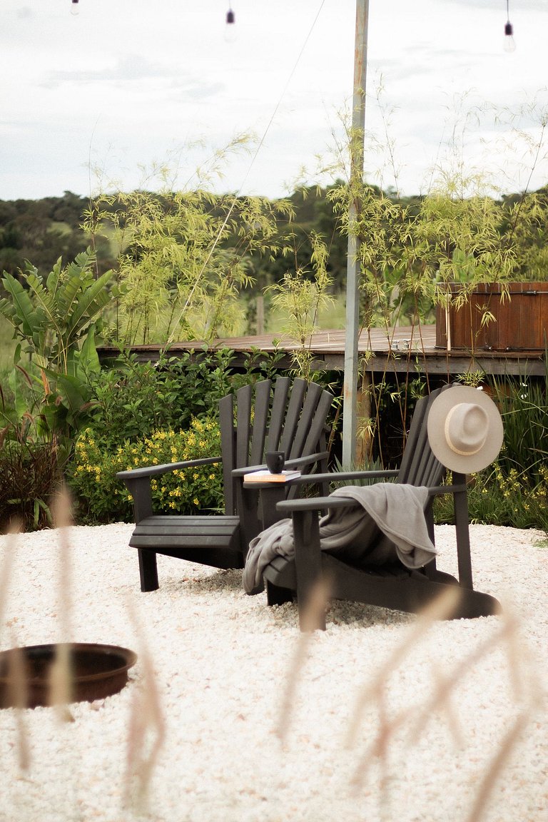 Summer Glass Home: cabana de vidro com ofurô em Pirenópolis