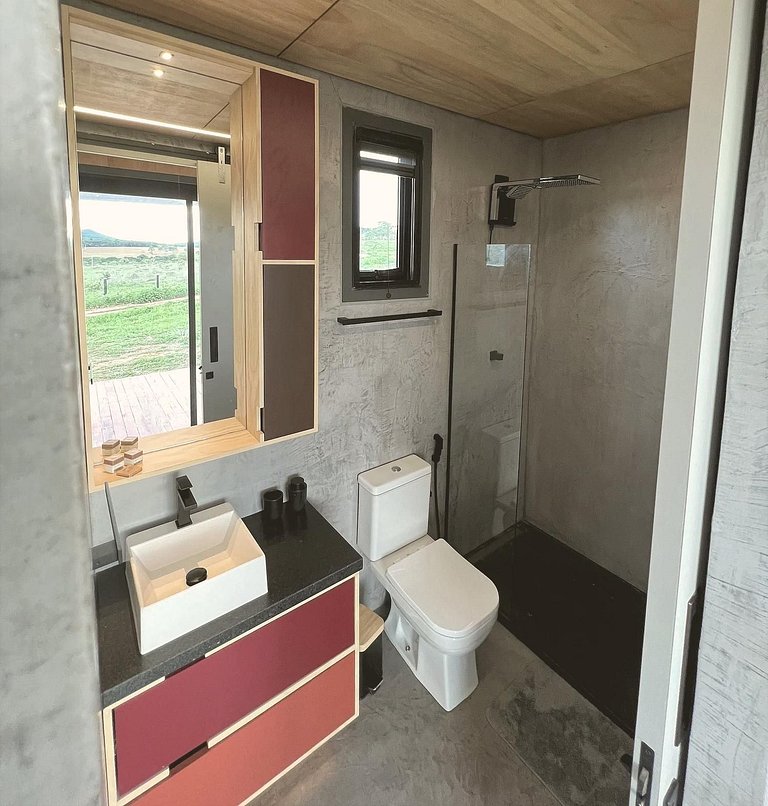 Summer Glass Home: cabana de vidro com ofurô em Pirenópolis