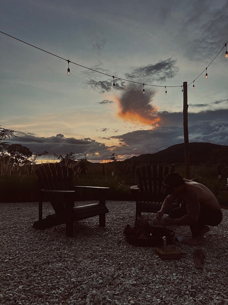 Summer Glass Home: cabana de vidro com ofurô em Pirenópolis